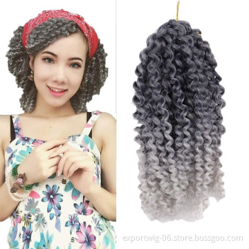 Crochet Curly Twist Braids Hair 8inch 90g Synthetic Hair Afro Curls Braiding Hair Wholesale